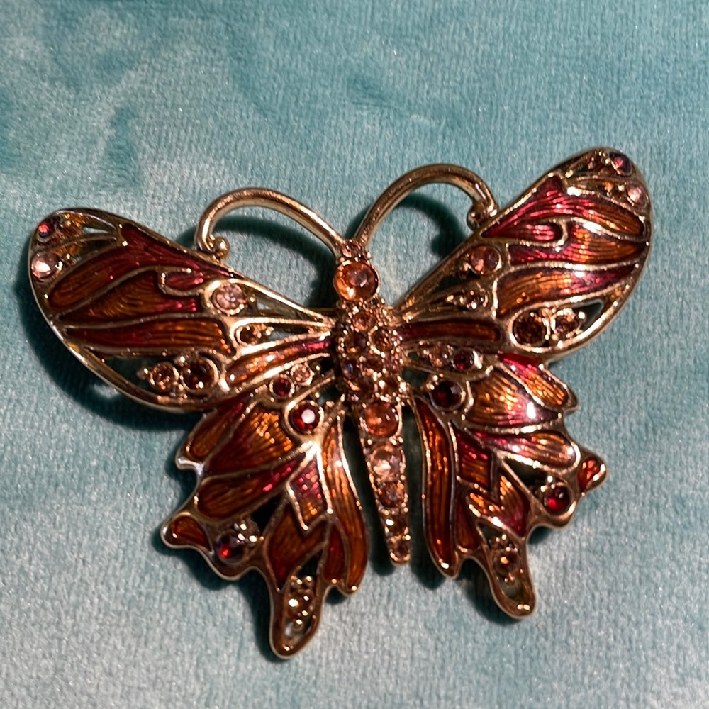 Vintage Monet Monarch Butterfly Pin